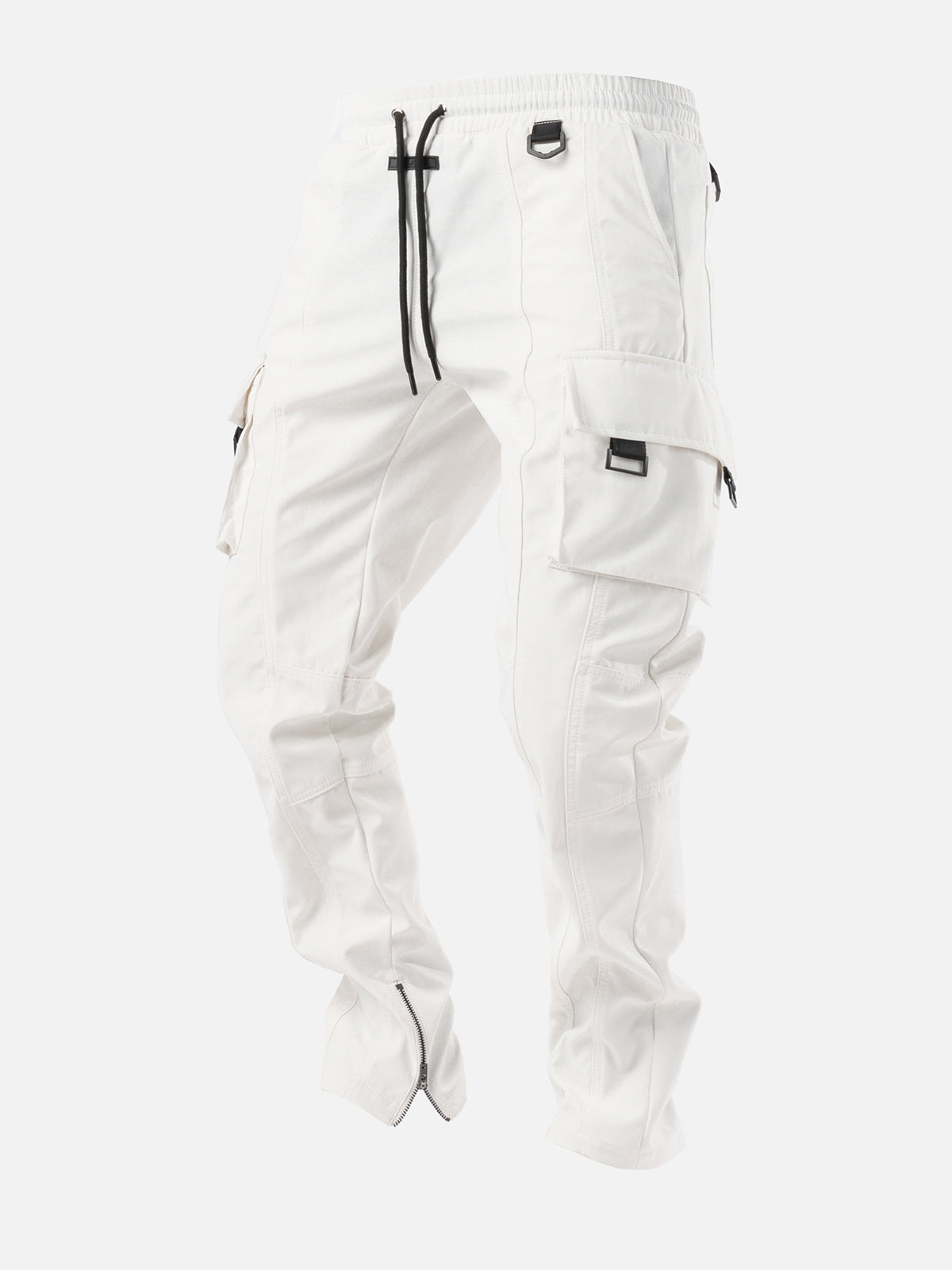 Off-white pleat cuffed slim fit Trousers